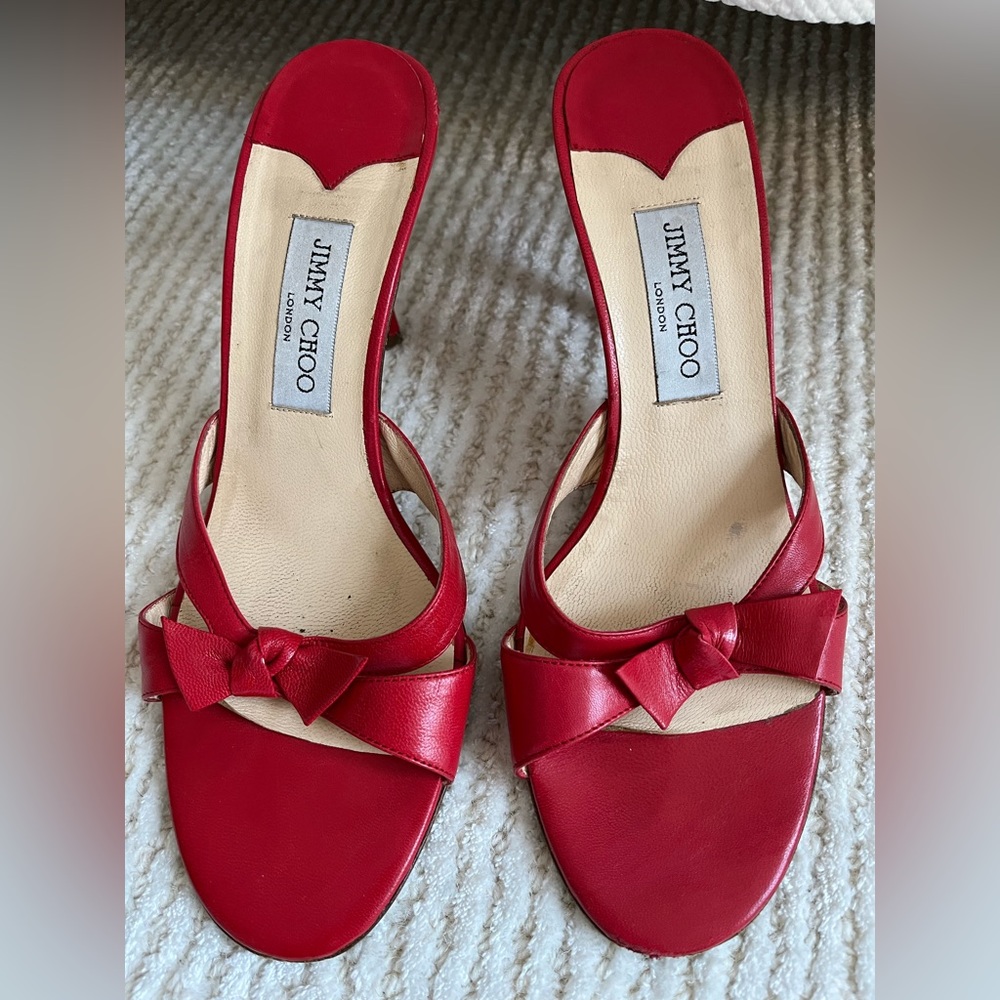 Rich Red Jimmy Choo Sandals.